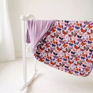 Little Sleepies Butterfly Kisses Large Cloud Blanket